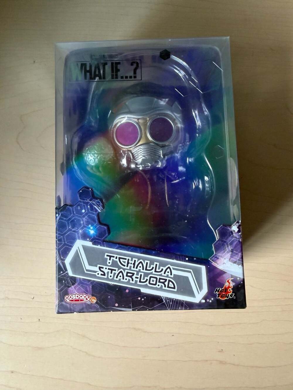 Hot Toys Cosbaby Marvel What If...? T'Challa Star-Lord Bobble-Head